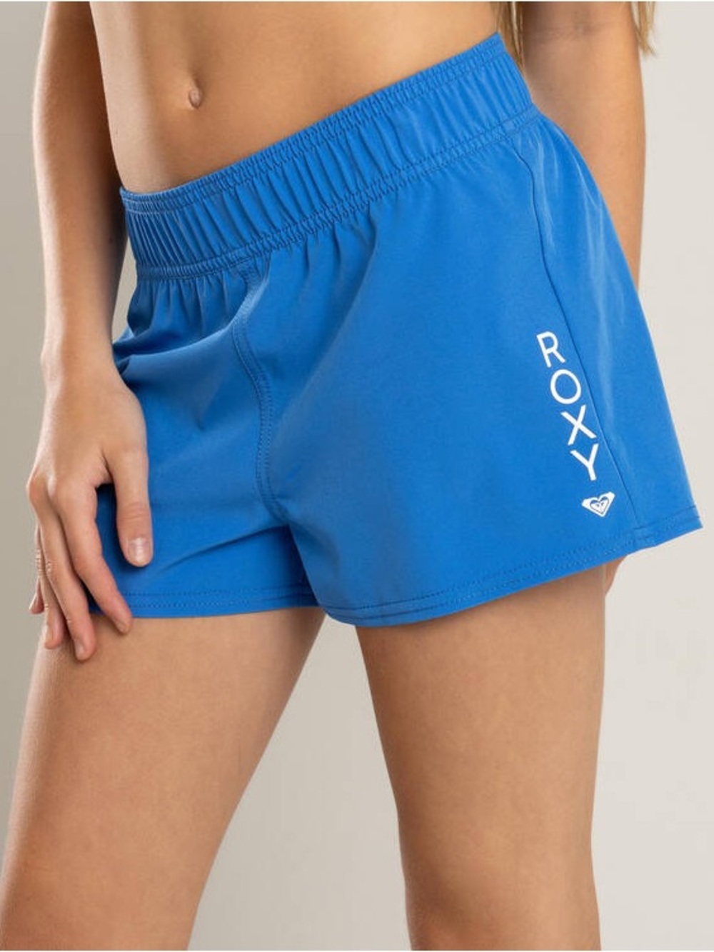 Roxy Bright Blue Athletic Shorts with Logo